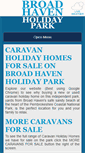 Mobile Screenshot of broadhavenholidaypark.com